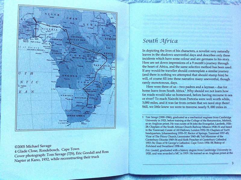 By truck up Africa - October 1931 to June 1932 - Thomas Joseph Savage