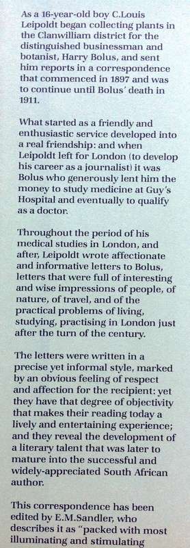 Dear Dr Bolus - C Louis Leipoldt - Edited by E M Sandler - Hardcover