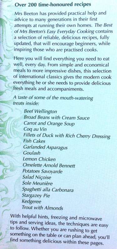 The best of Mrs Beetons Easy Everyday Cooking - Hardcover