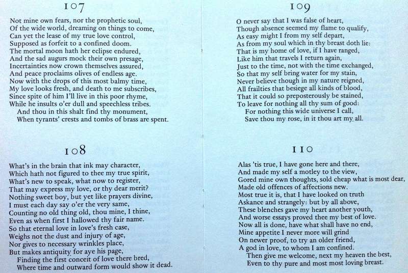 The Sonnets - William Shakespeare - Hardcover - 154 sonnets