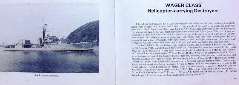 Ships of the South African Navy - A K Du Toit
