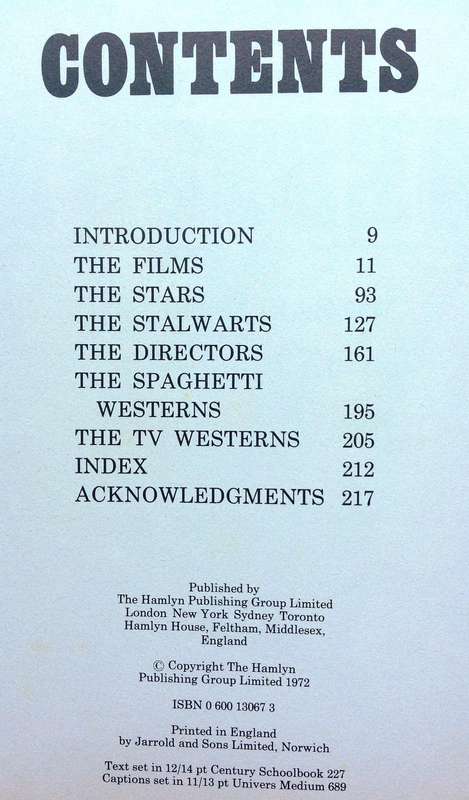 A Pictorial History of Westerns - Parkinson and Jeavons - Hardcover