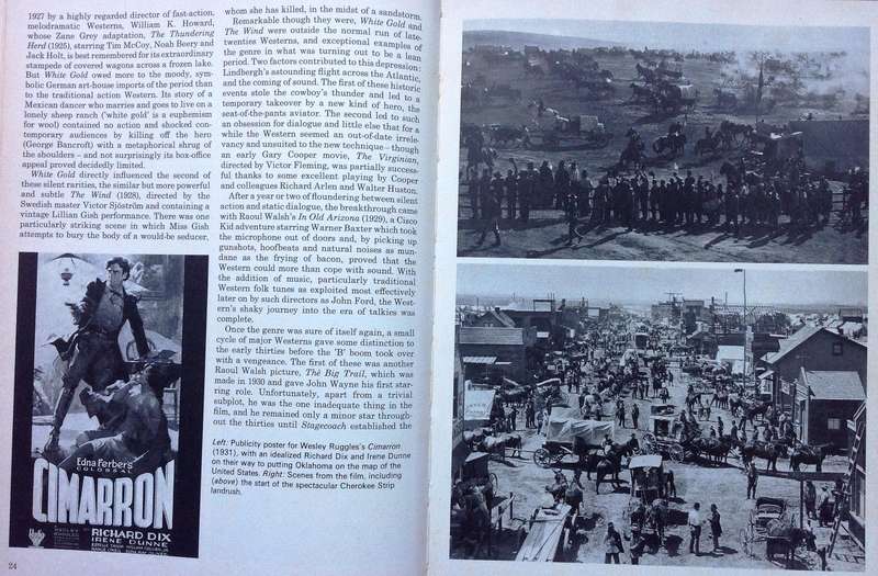 A Pictorial History of Westerns - Parkinson and Jeavons - Hardcover