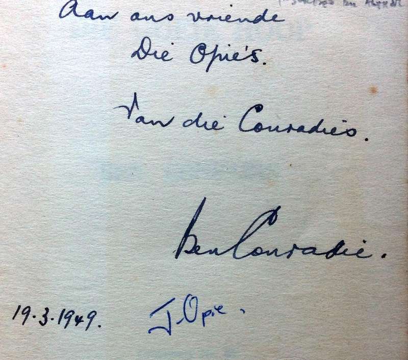 Die Goeie Hoop - Ben Conradie - Hardeband  Boek geteken deur Skrywer