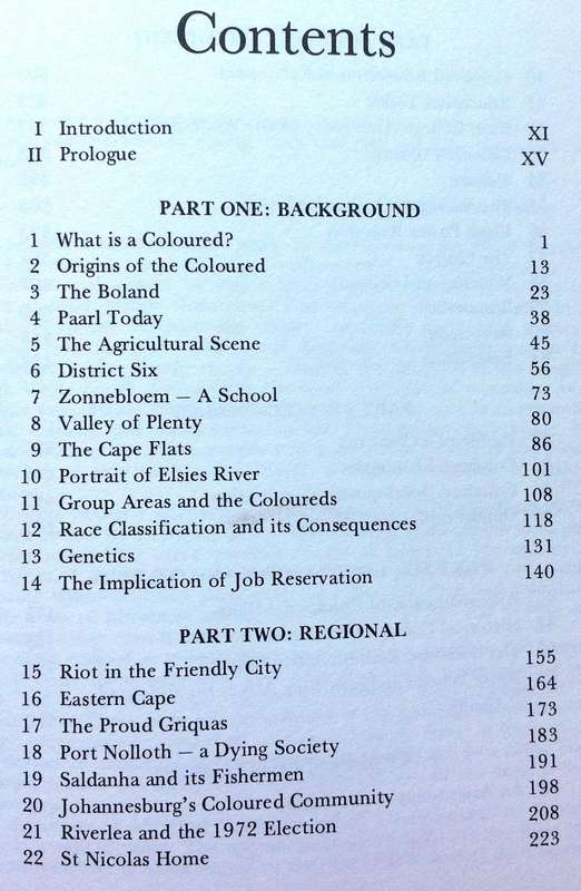 COLOURED - A Profile of Two Million SOUTH AFRICANS - Al J Venter - Hardcover