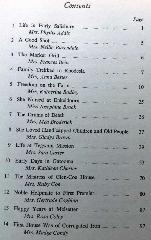 Down Memory Lane with Some Early Rhodesian Women - 1897 to 1923 - Madeline Heald - signed by Author