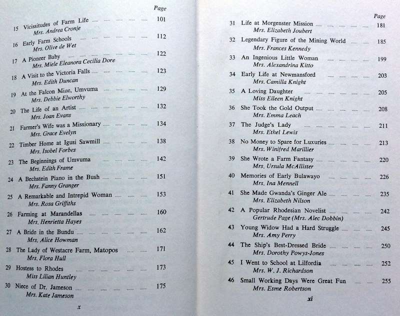 Down Memory Lane with Some Early Rhodesian Women - 1897 to 1923 - Madeline Heald - signed by Author