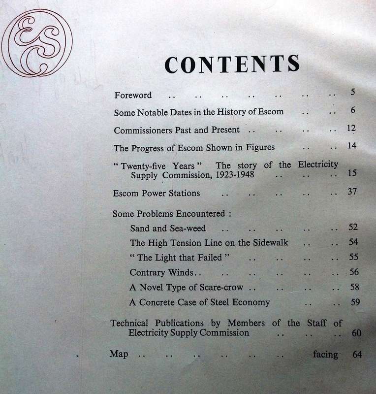 TWENTY-FIVE YEARS - The Electricity Supply Commission - Hardcover - book signed