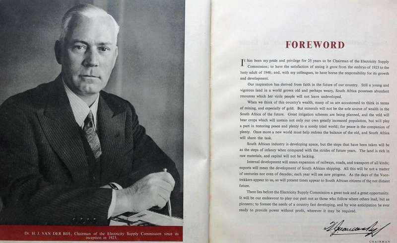 TWENTY-FIVE YEARS - The Electricity Supply Commission - Hardcover - book signed