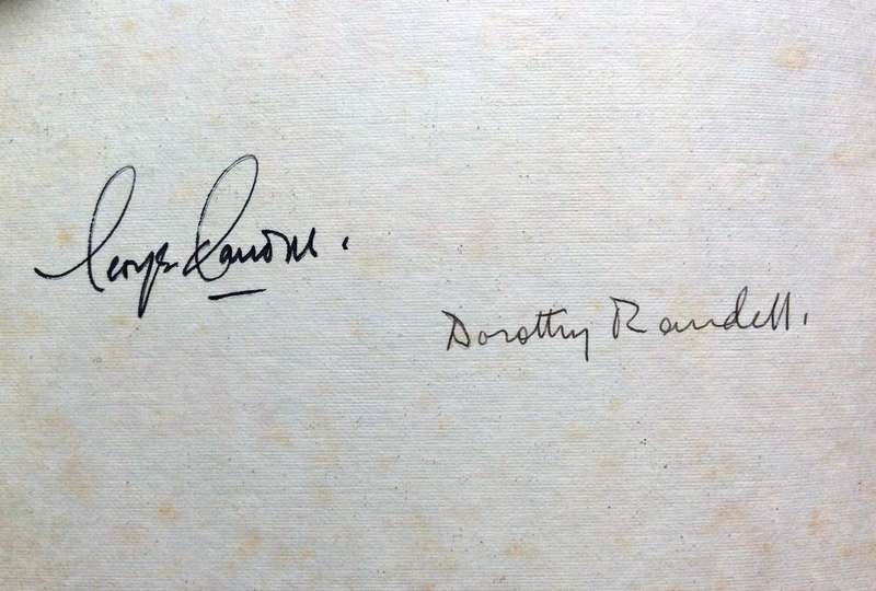 We all lived here 1822 - 1977 - George and Dorothy Randell       Book signed by both Authors