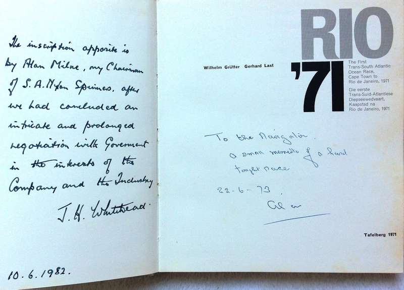 Rio '71 - Wilhelm Grutter and Gerhard Last - Hardcover - book signed