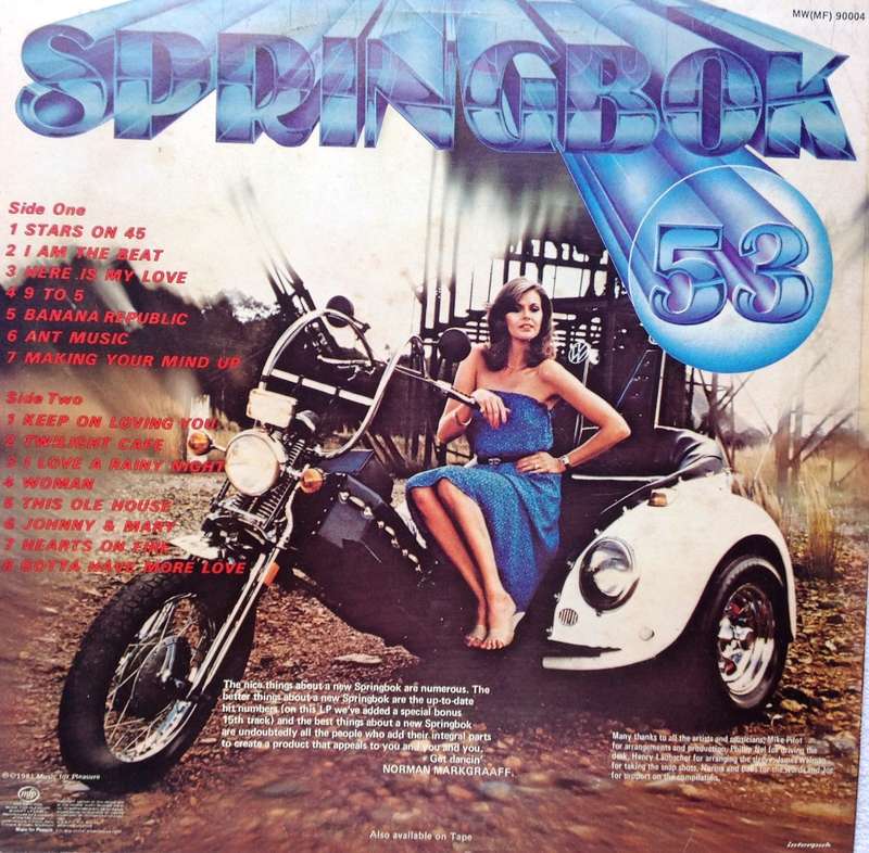 Springbok Hit Parade 53 - Vinyl Long Playing Record  MW(MF) 90004