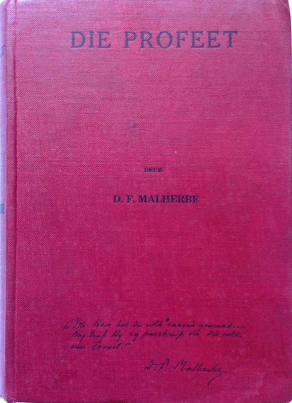Die Profeet deur D F Malherbe - Hardeband