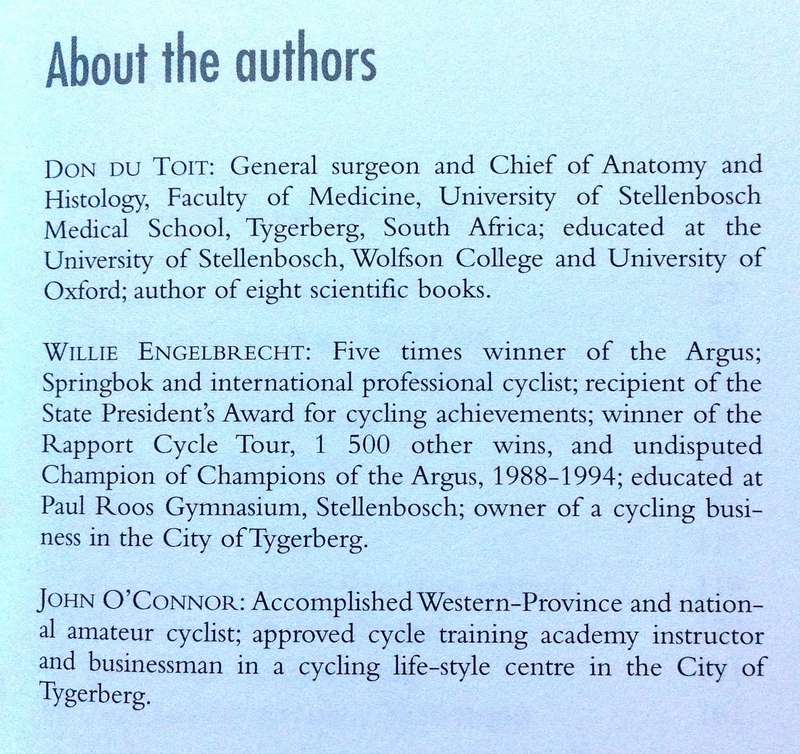 Ride Your Best Argus Ever - Don Du Toit, Willie Engelbrecht, John O Connor