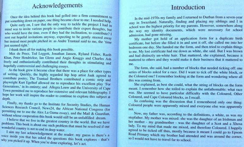 Being Coloured - Edited by Mark Peach       Book signed by Mark Peach