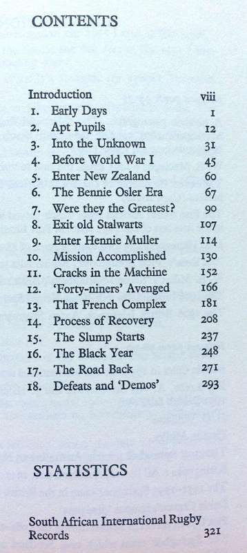 The Springboks 1891 - 1970 - A C Parker - Hardcover