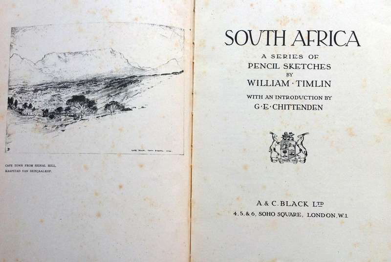 South Africa - A Series of Pencil Sketches by William M Timlin - Hardcover - Chittenden