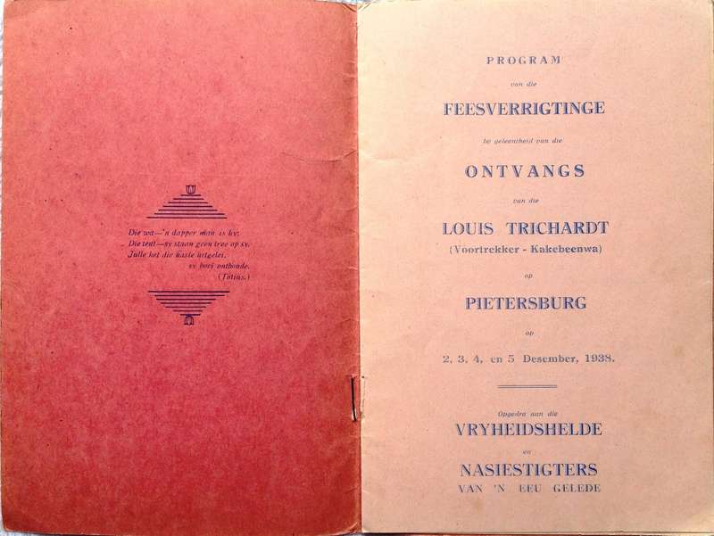 Op Louis Trichardt se Spoor - Eeufees - Ossewatrek - 1838 - 1938 Pietersburg