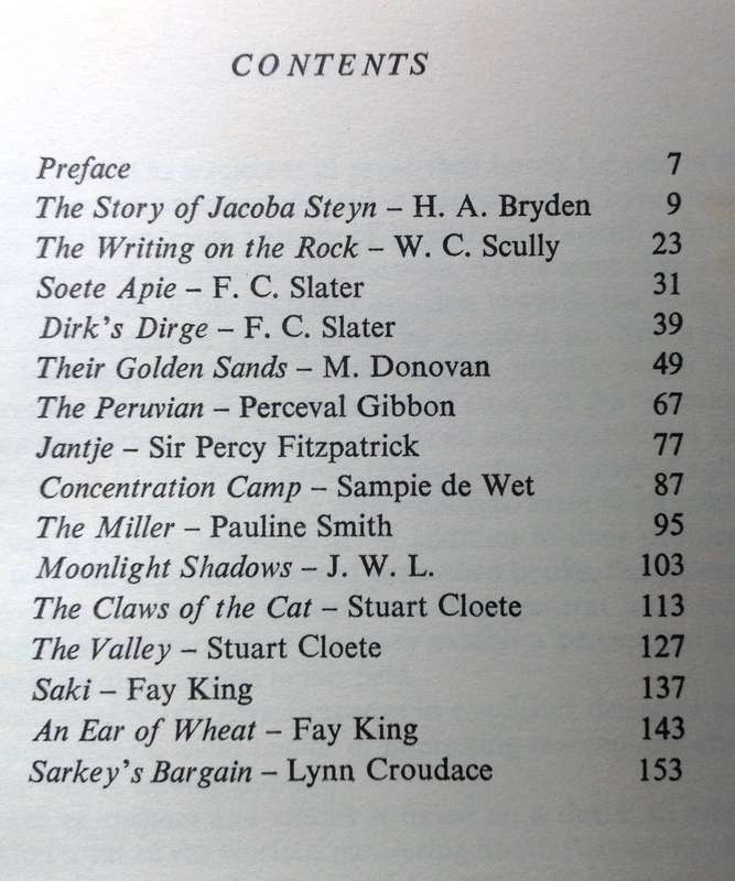Africana Short Stories selected by Professor J W Loubser