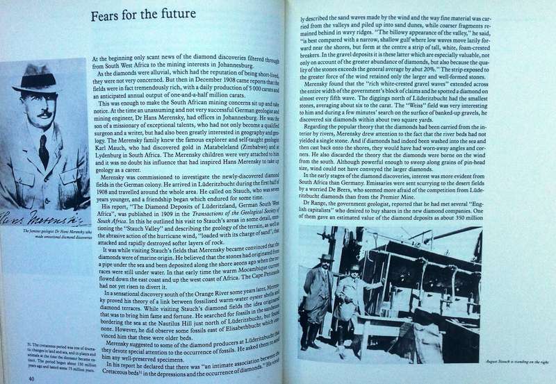 Diamonds in the Desert - Olga Levinson - Hardcover    The Story of August Stauch and His Times