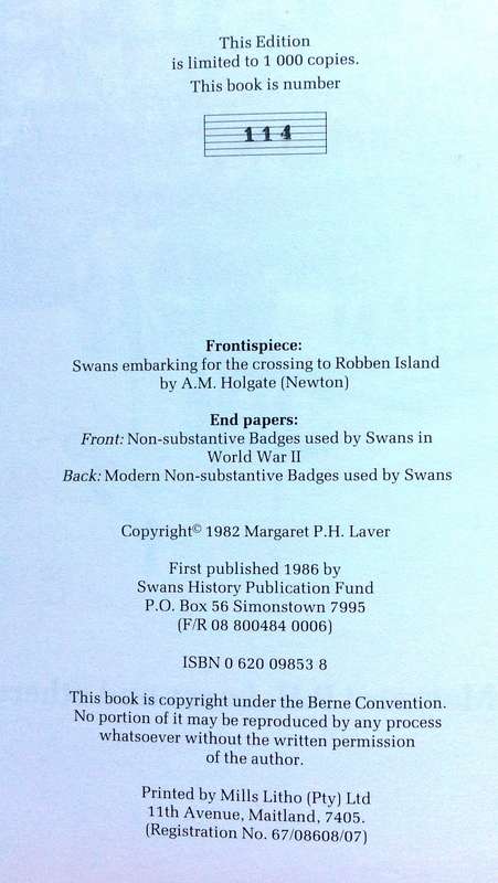 Sailor-Women Sea-Women SWANS - by Margaret P H Laver and others - Hardcover - Ltd Edition