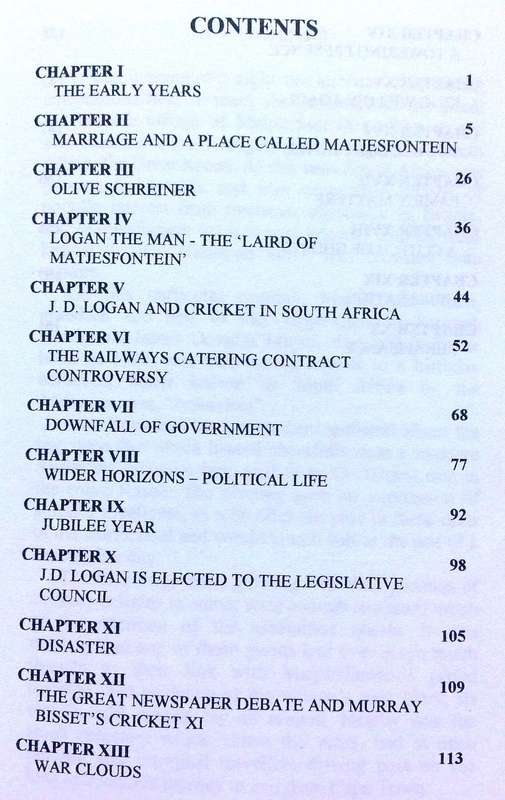 Logan's Way - The Life and Times of J D Logan.....  a Matjiesfontein Chronicle - Robert N Toms