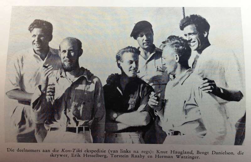 Die Kon-Tiki Ekspedisie - Thor Heyerdahl - Hardeband    Eerste Afrikaanse Uitgawe 1953