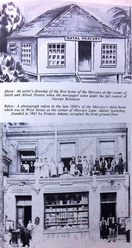 For The Love of Natal  The Life and Times of The Natal Mercury 1852-1977 - Terry Wilks - Hardcover