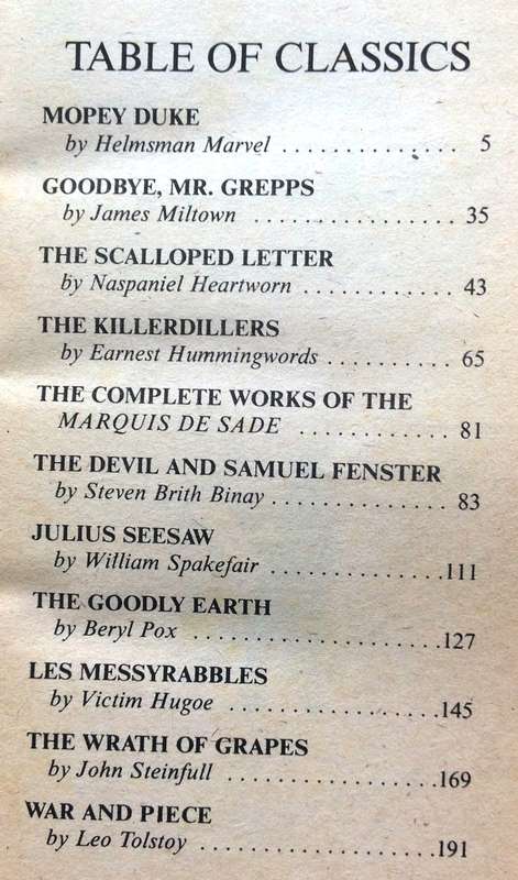MAD Clobbers the Classics  Written by Larry Siegel and Illustrated by Angelo Torres