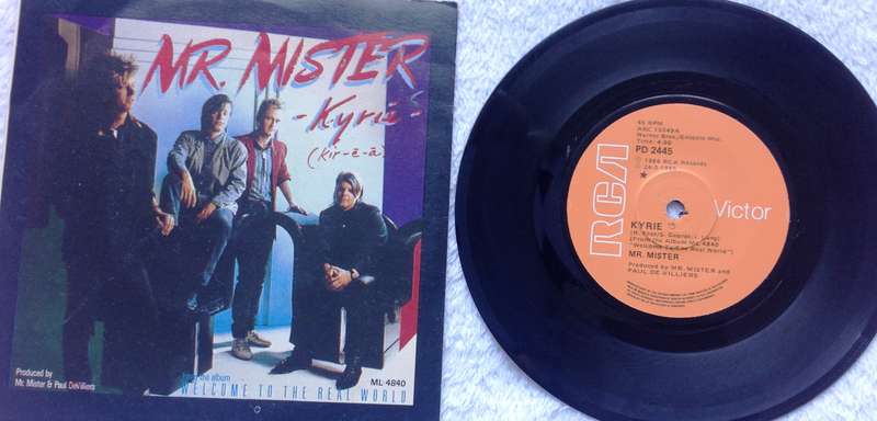 Seven single vinyl record - 45 RPM - Mr Mister - Kyrie & Run to Her   PD 2445