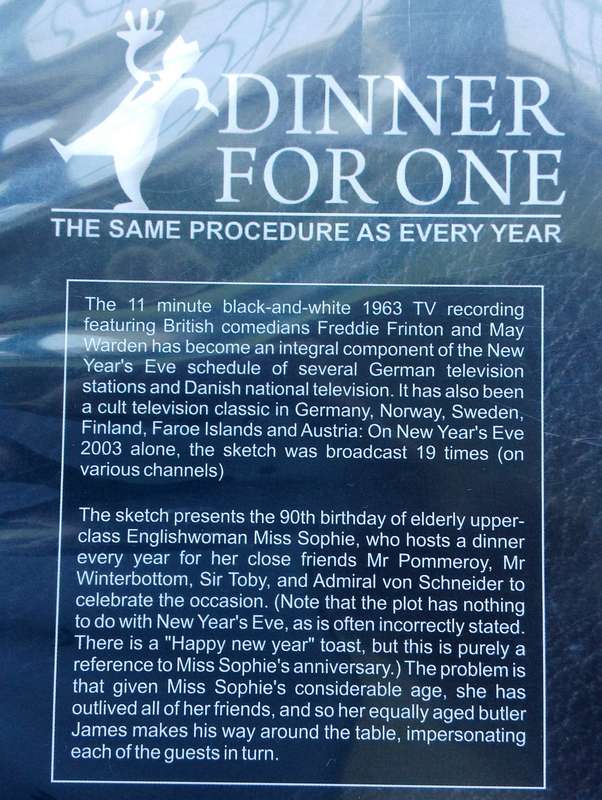 DVD - Dinner for One - The Same Procedure as every year - 1963
