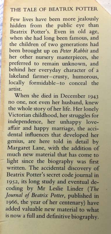 The Tale of Beatrix Potter - A Biography - Margaret Lane - Hardcover