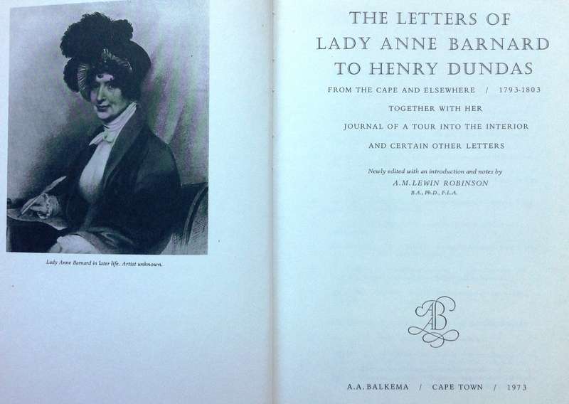 The Letters of Lady Anne Barnard - Dr A M I Lewin Robinson - Hardcover