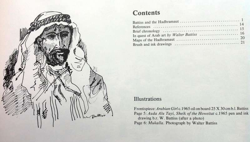 BATTISS in the Hadhramaut-sketches of Southern Arabia by Murray & Elzabe Schoonraad - signed, ltd ed