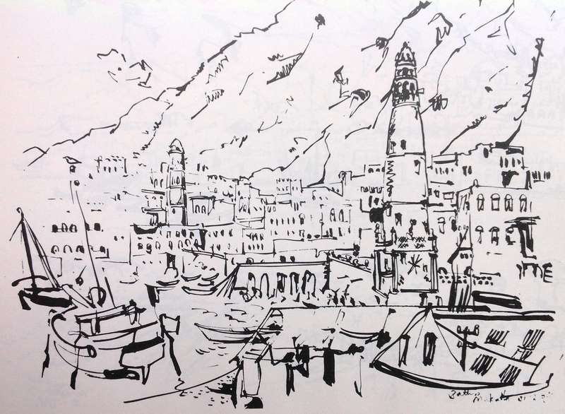 BATTISS in the Hadhramaut-sketches of Southern Arabia by Murray & Elzabe Schoonraad - signed, ltd ed