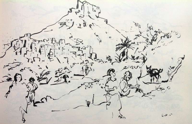 BATTISS in the Hadhramaut-sketches of Southern Arabia by Murray & Elzabe Schoonraad - signed, ltd ed