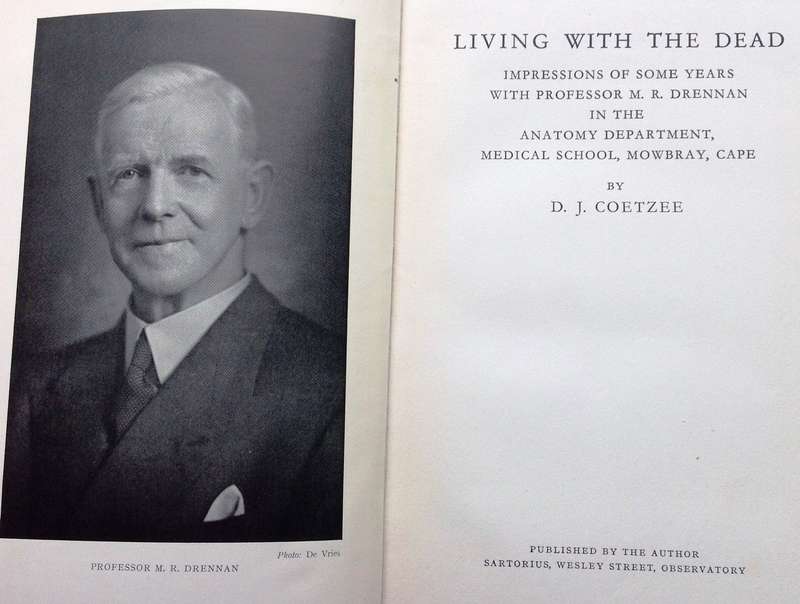 Living with the Dead - D J Coetzee - Hardover    Book signed by Author
