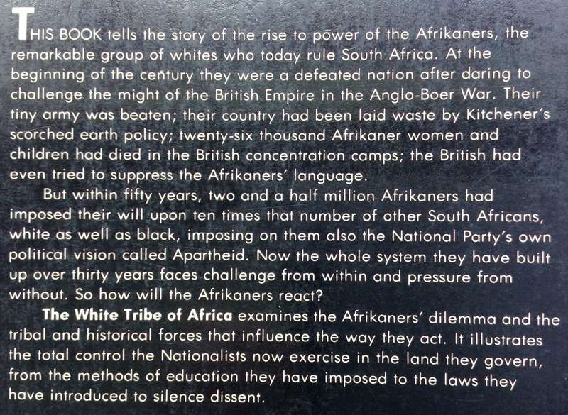 Two books-The White Tribe of Africa & D Harrison and Genocide of the Boers-Stephen Mitford Goodson