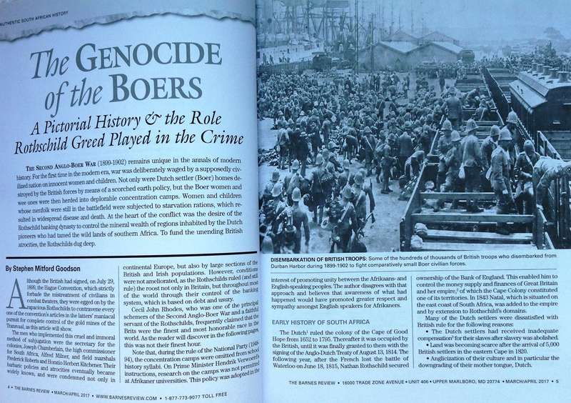 Two books-The White Tribe of Africa & D Harrison and Genocide of the Boers-Stephen Mitford Goodson