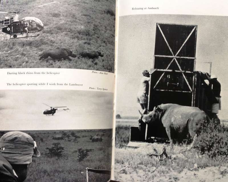 The Arm'd Rhinoceros-Nick Carter-Hardcover  Book signed by Author, Knysna 1973 - "Carter the Darter"