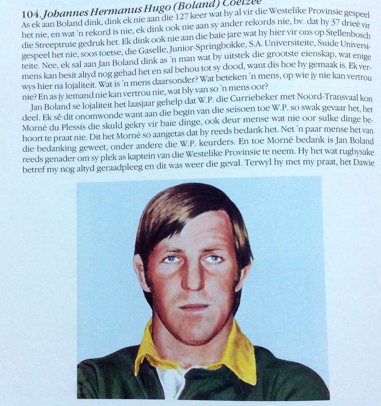 Die Groot Rugbygesin van die Maties deur Dr Danie H Craven - Hardeband