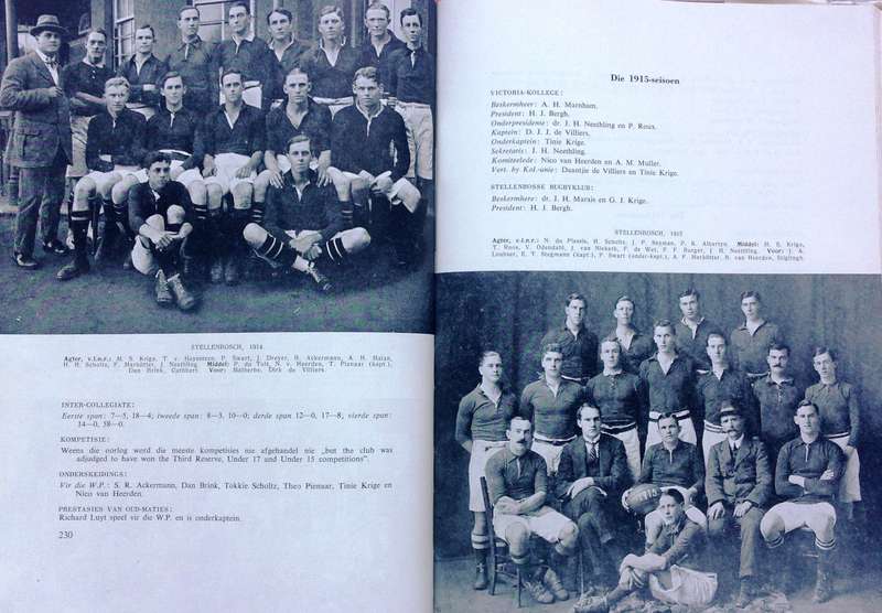 Met Die Maties Op Die Rugbyveld - 1880 tot 1955 - Hardeband