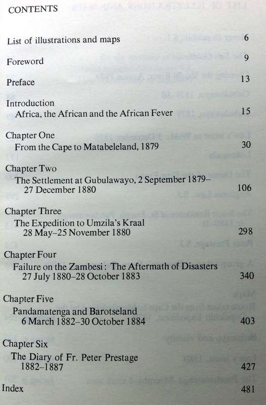 Gubulawayo and Beyond: Letters and Journals of the early Jesuit Missionaries to Zambesia 1879-1887