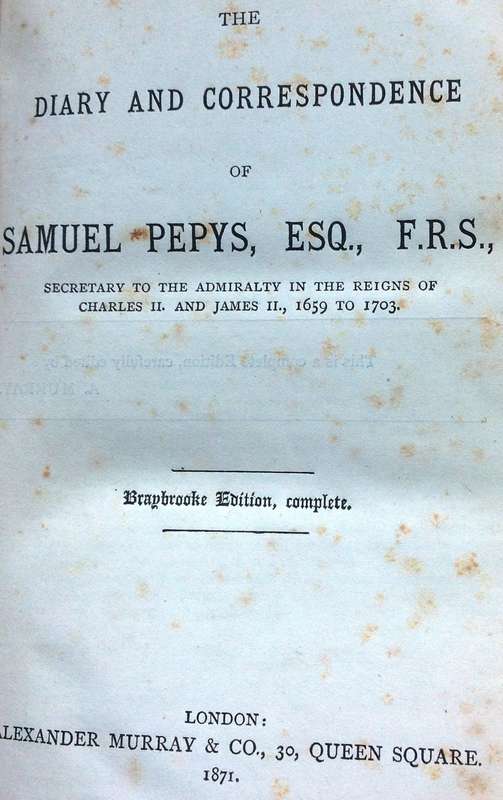 The Diary of Samuel Pepys Esq - Hardcover