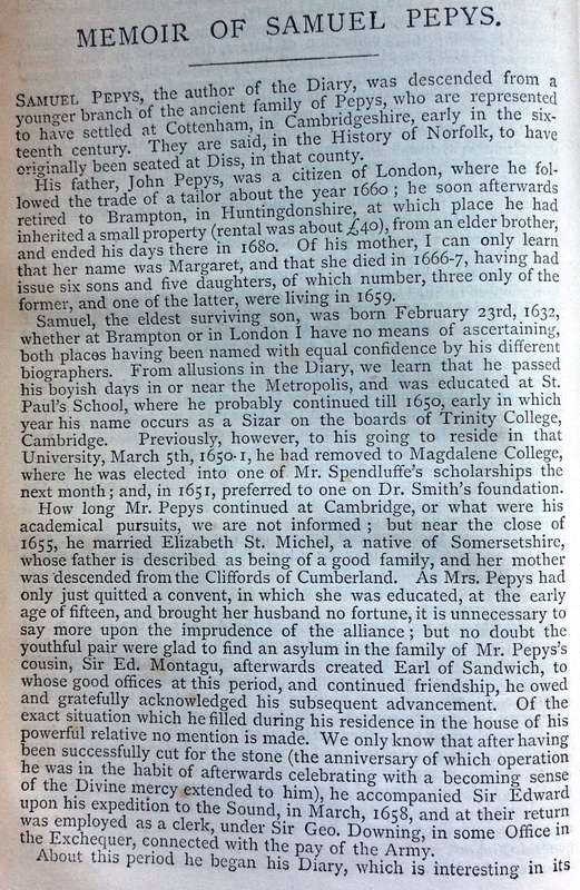 The Diary of Samuel Pepys Esq - Hardcover