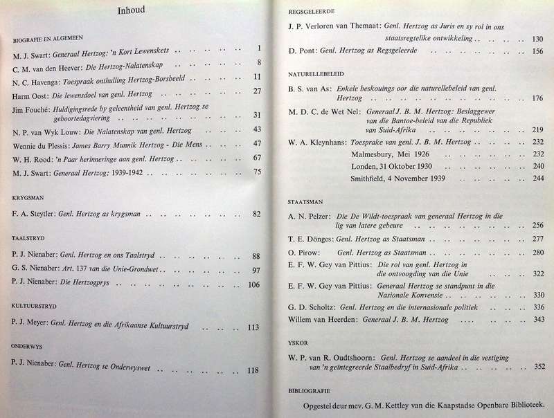 Gedenkboek Vir Generaal Hertzog - Nienaber, Goosen, Le Roux, Bosman, Victor - Hardeband