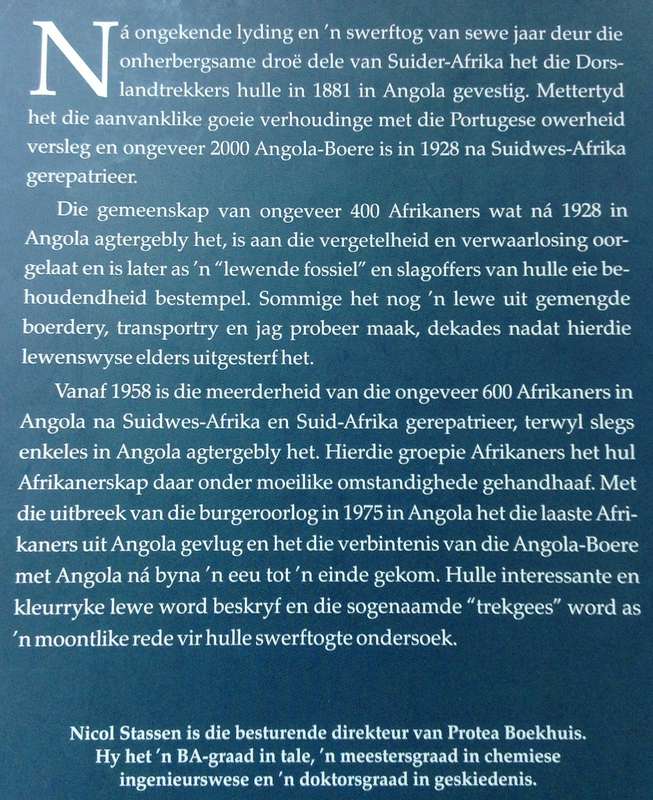 Afrikaners in Angola 1928 - 1975 - Nicol Stassen - Hardeband