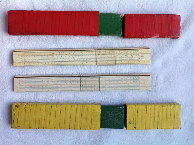 Two Faber Castell Slide Rules - Classic 1/87 Rietz System - Made in Stein near Nuremberg, Germany