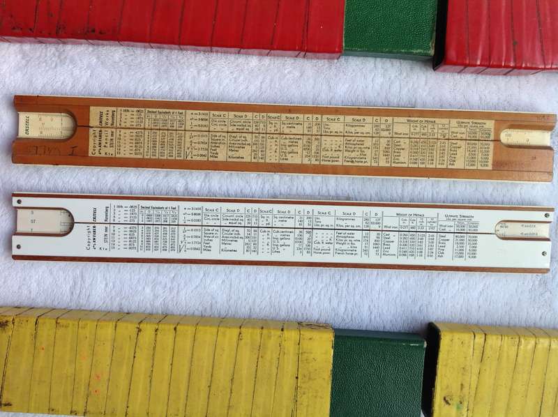 Two Faber Castell Slide Rules - Classic 1/87 Rietz System - Made in Stein near Nuremberg, Germany