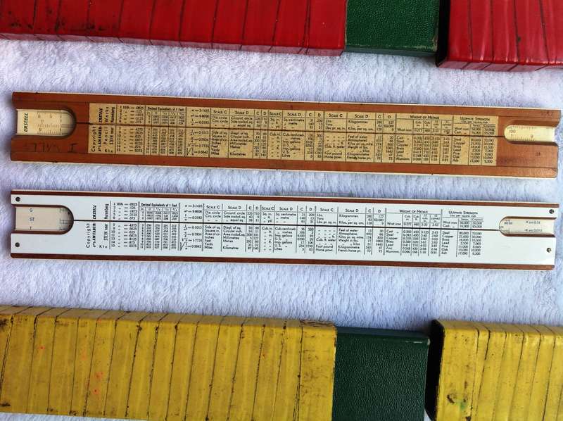 Two Faber Castell Slide Rules - Classic 1/87 Rietz System - Made in Stein near Nuremberg, Germany